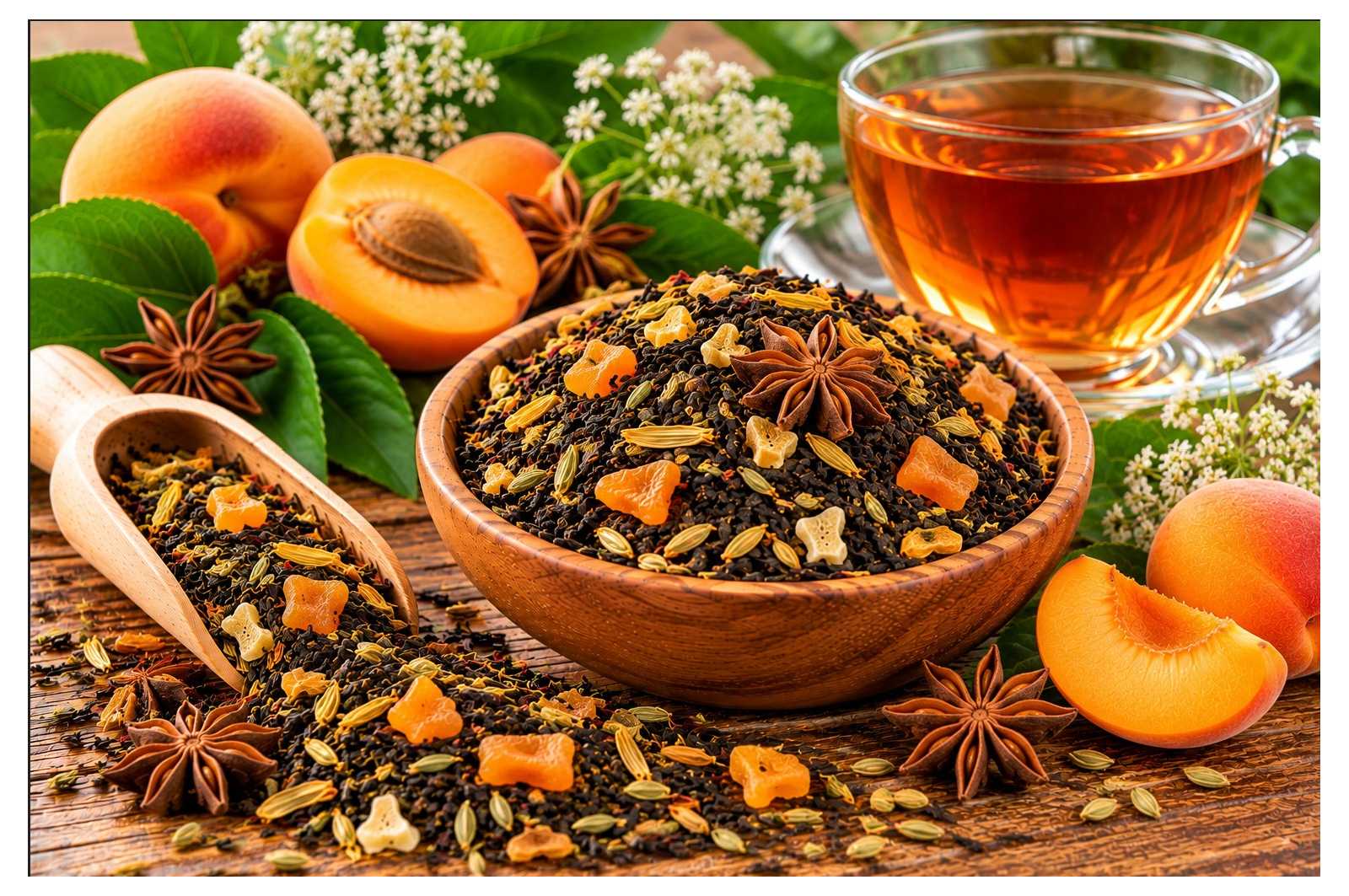 Thé noir Anis Abricot – Sachet 100g