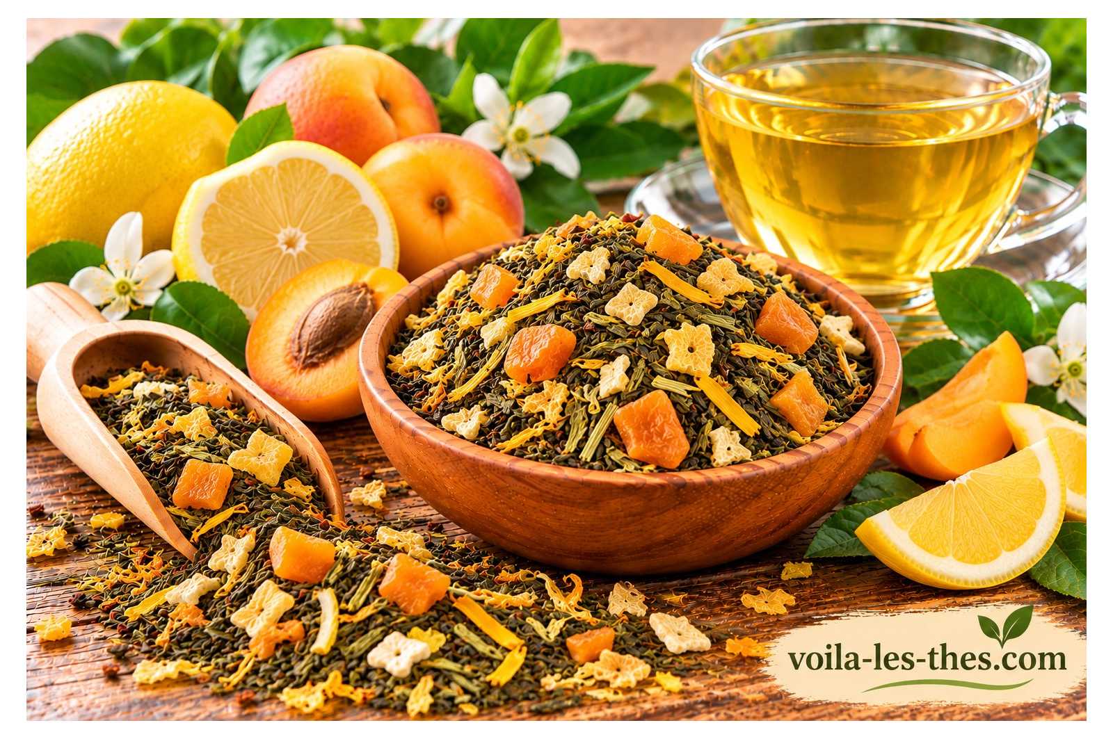 Thé Vert Citron Abricot - Sachet 100g