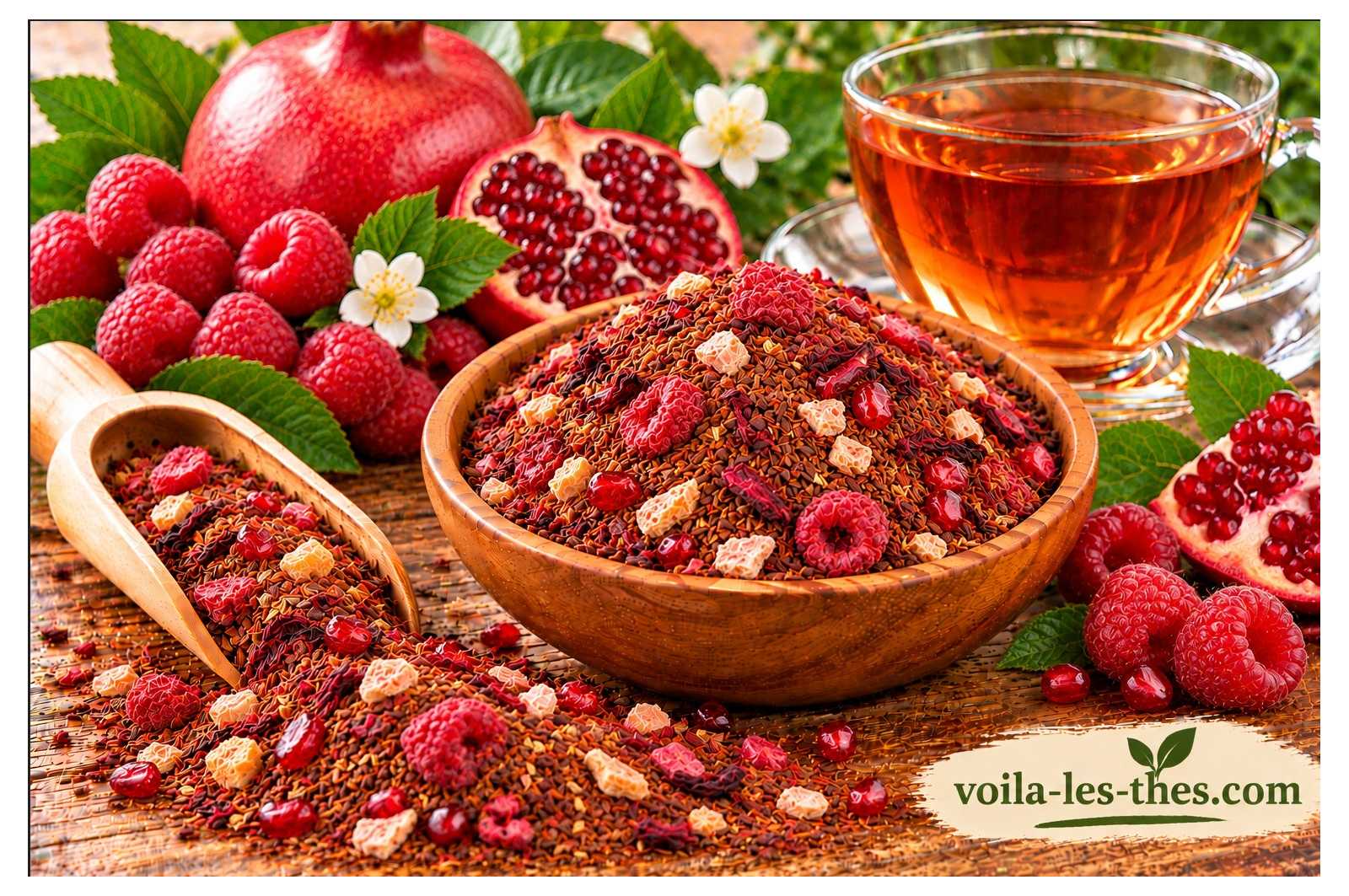 Rooibos Framboises et Grenades - 100g