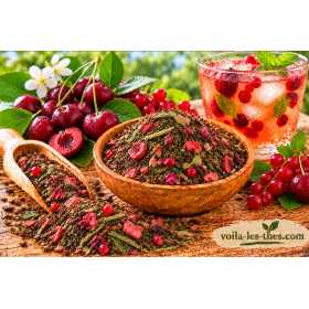 Thé vert Cerise et Groseille