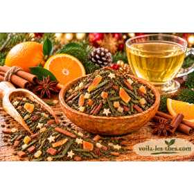 Thé vert de Noël Orange Cannelle