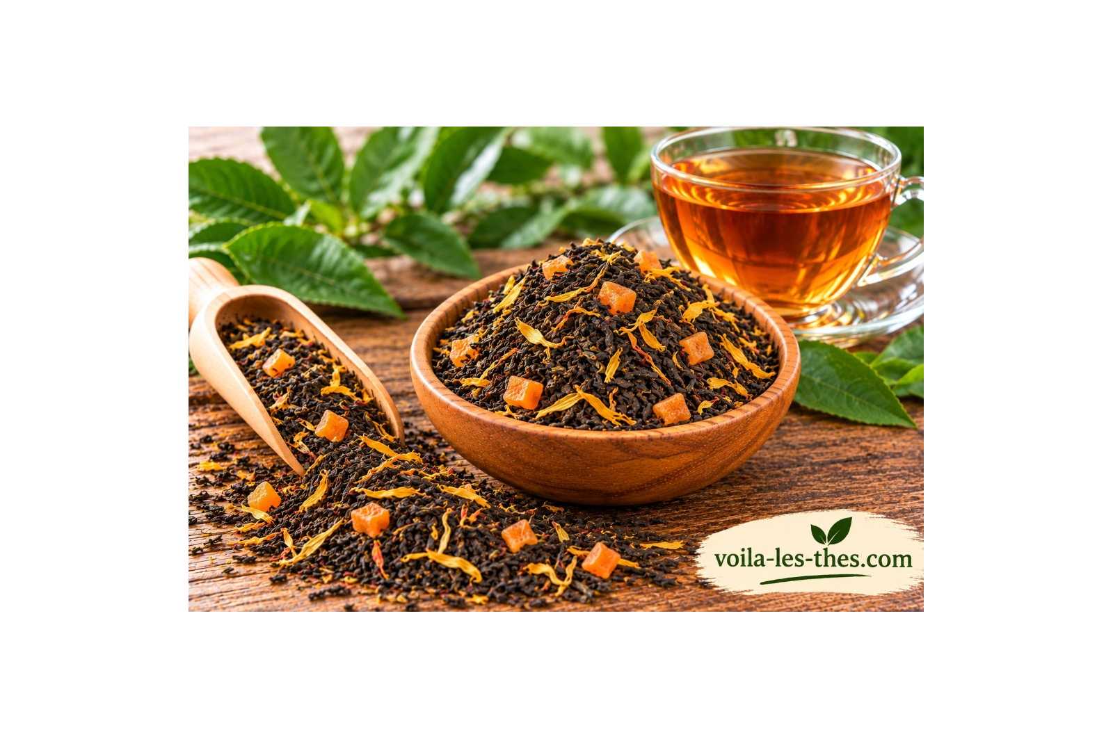 Thé noir Pêche Abricot - 100g