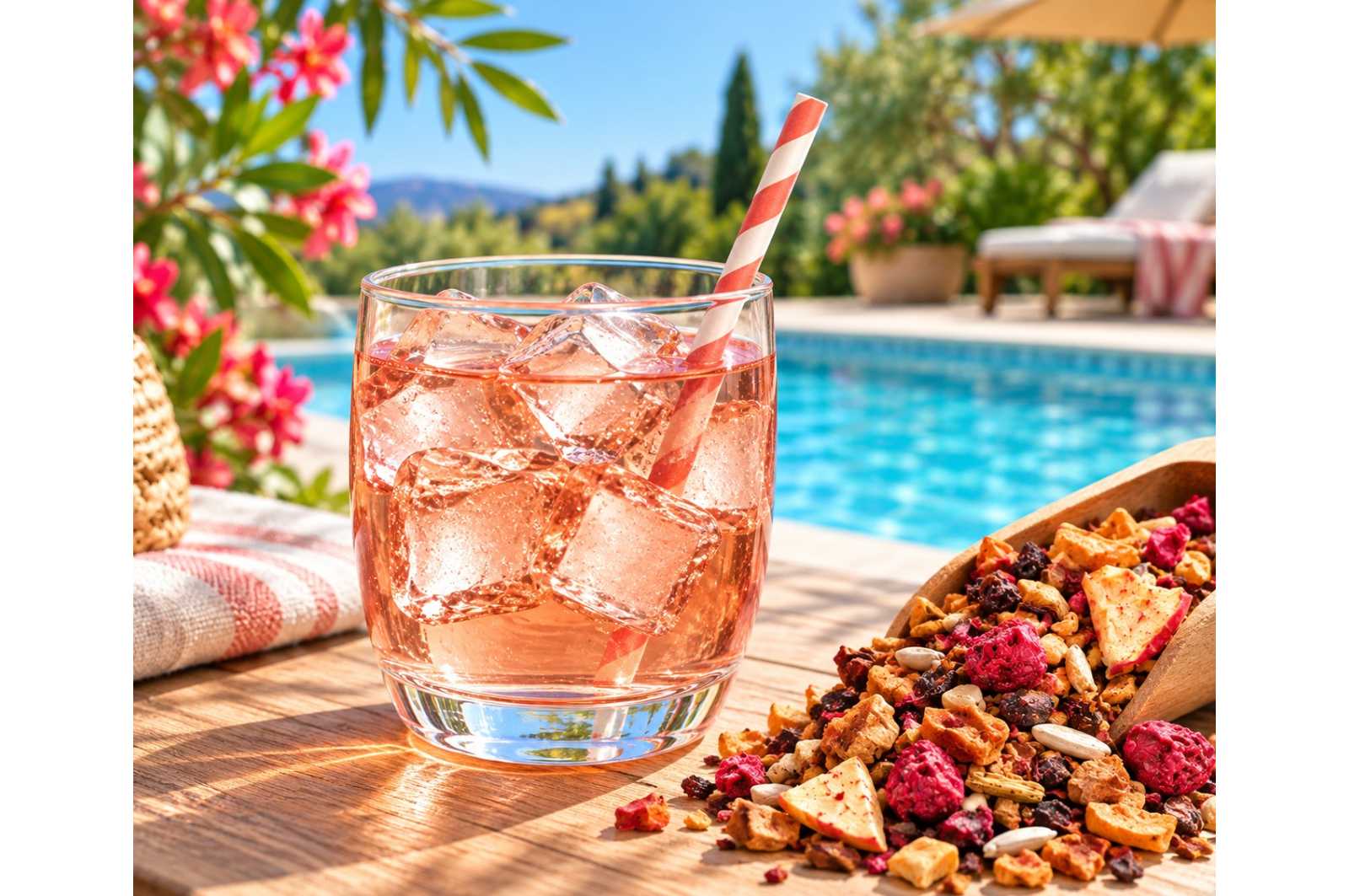Infusion glacée fruits rouges