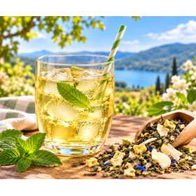 Infusion glacée menthe