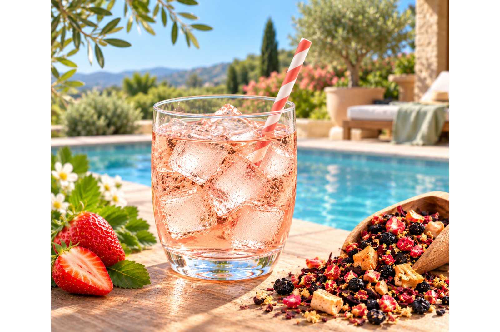 Infusion glacée Fraise