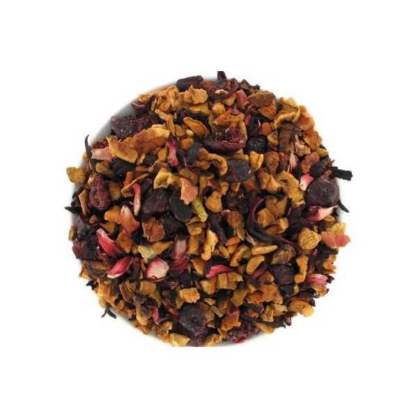 Infusion fruitée "Power Rouge" - Saveur cramberry - Sans théine