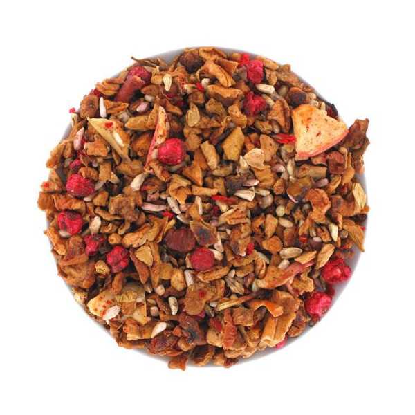 Infusion fruitée "Coeur Grenade"- Saveur groseille grenade - Sans théine
