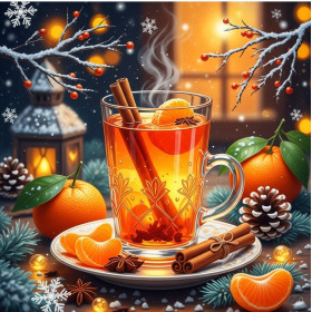 INFUSION FANTAISIE HIVERNALE - (saveur mandarine cannelle)