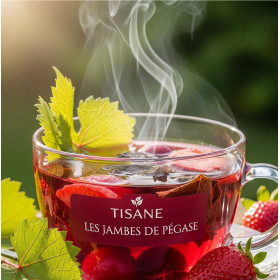 TISANE LES JAMBES DE PÉGASE - feuilles de vigne et fruits rouges