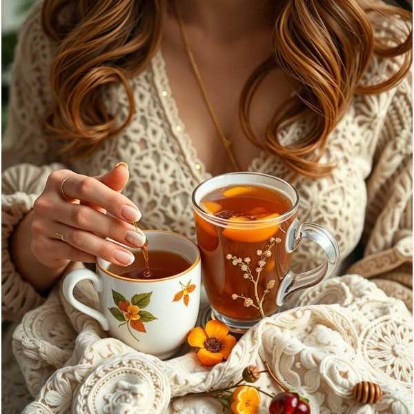 Infusion fruitée "Douceur d'Abricot" - Saveur abricot miel - Sans théine