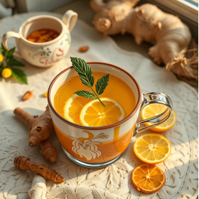 TISANE LES PETITS MOUCHOIRS - Curcuma, citron et gingembre
