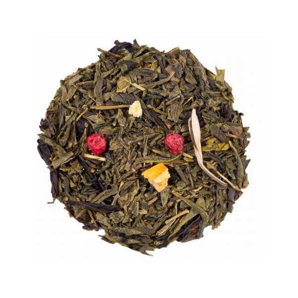 Thé vert Hugo L'Abricot : abricot et pêche se rencontrent pour une tasse légère