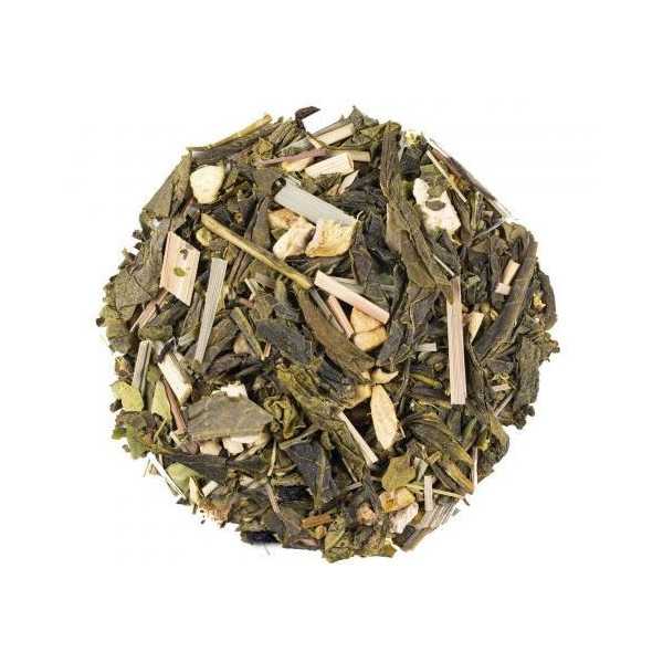 Thé vert Gingembre Citron Bio pour une tasse tonique et énergisante