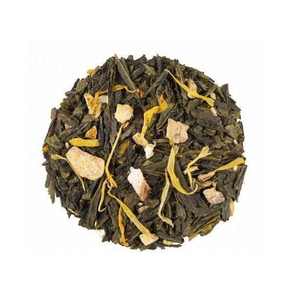 Thé vert Gingembre Orange - Saveur gingembre orange