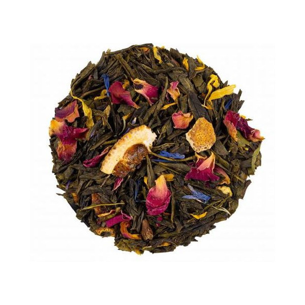 Thé vert Rêve de Printemps - Saveur mangue orange