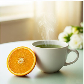Thé vert Rêve de Printemps - Saveur mangue orange