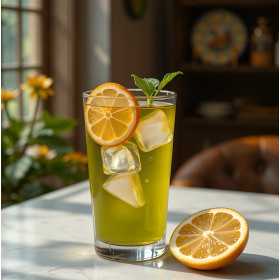 Thé vert orange citron BIO