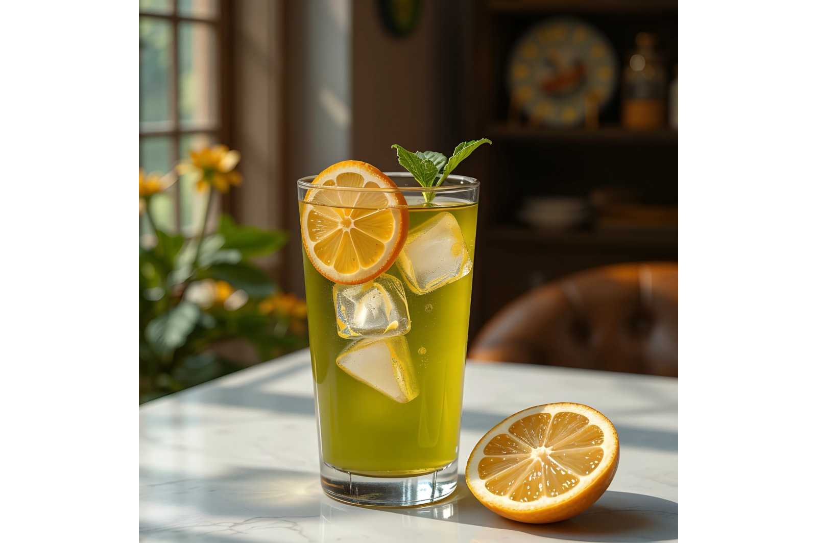 Thé vert orange citron BIO