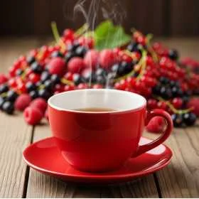 Infusion fruitée "Cueillette Ecarlate" - Saveur fruits rouges