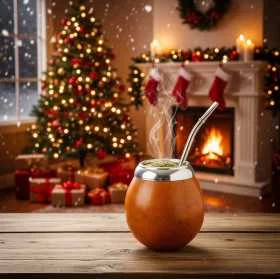 Maté "Lueurs d'Hiver" - Saveur pomme cannelle