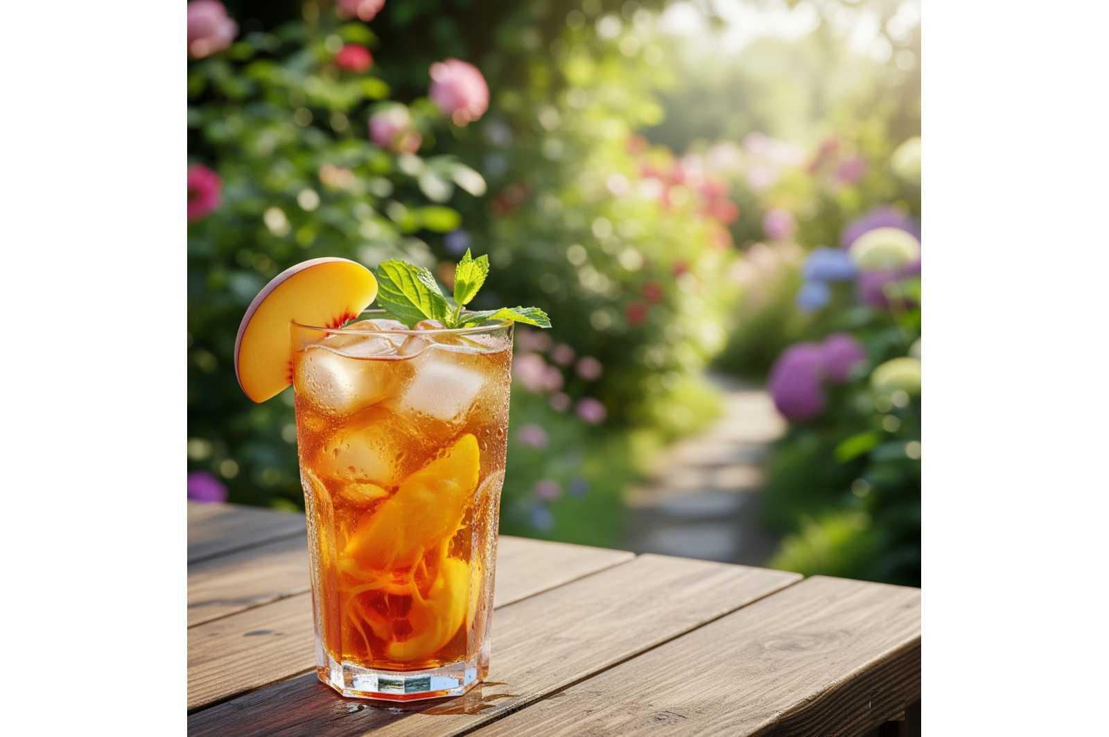 Thé vert exotique pêche