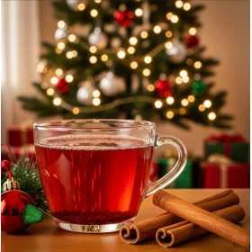 Rooibos de Noël – Saveur Cannelle Orange – Sans Théine