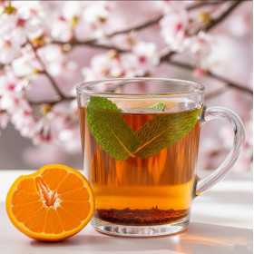 Rooibos vert Cerise Mandarine & Menthe