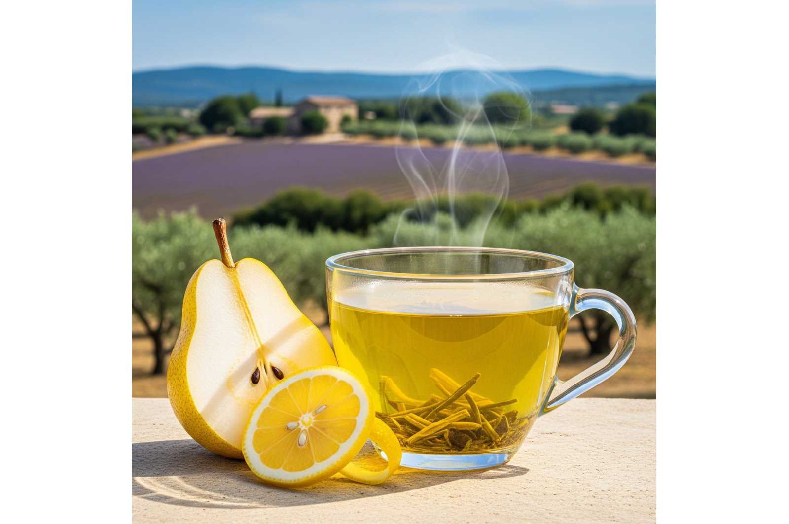 Infusion Citron, caramel et poire