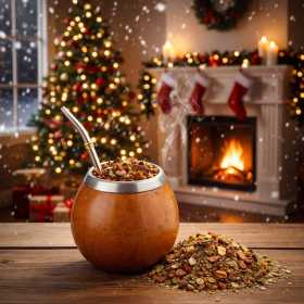 Maté Noël pomme cannelle - la magie de Noël dans une tasse