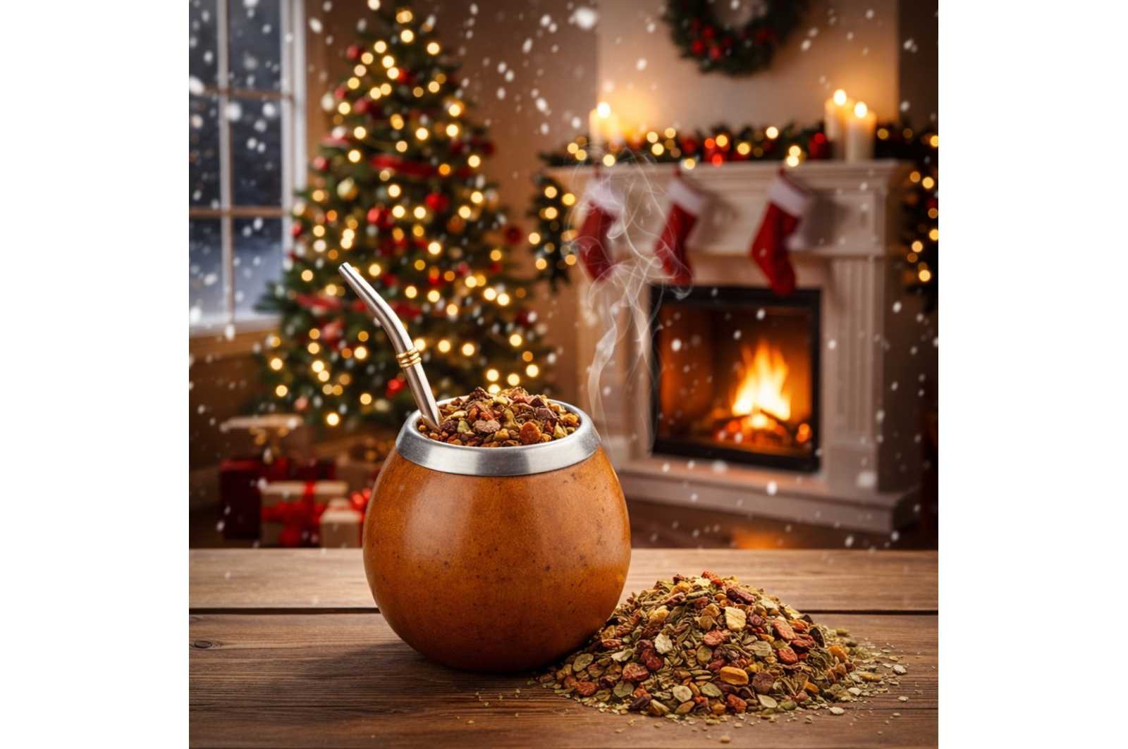 Maté Noël pomme cannelle - la magie de Noël dans une tasse