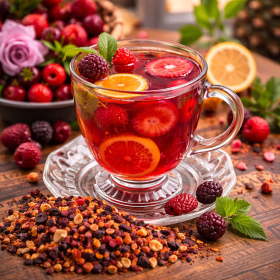 Infusion cramberry - une boisson saine, fruitée et rafraîchissante