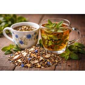 Infusion menthe à l'eau - le goût intense et rafraîchissant