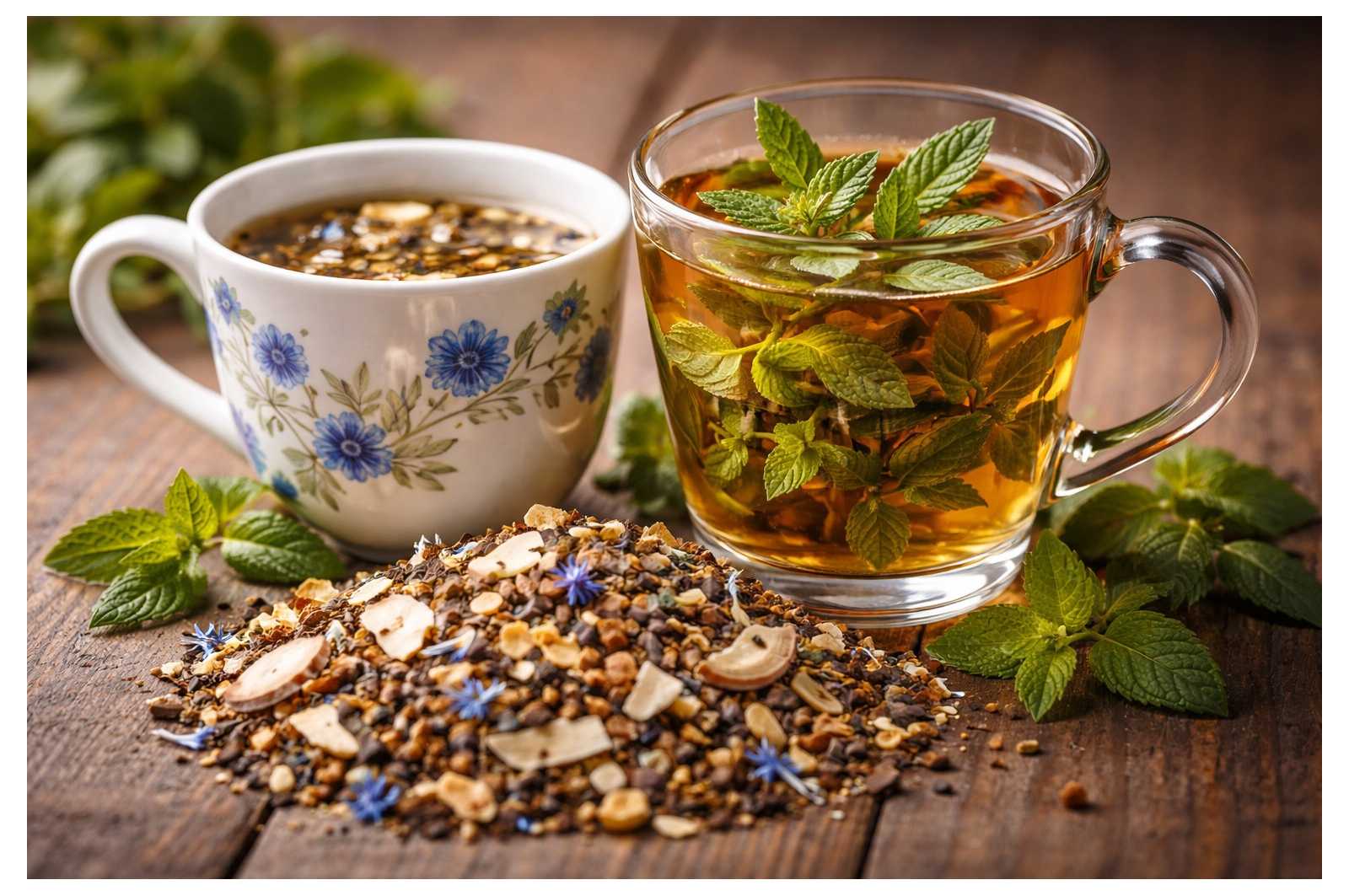 Infusion menthe à l'eau - le goût intense et rafraîchissant