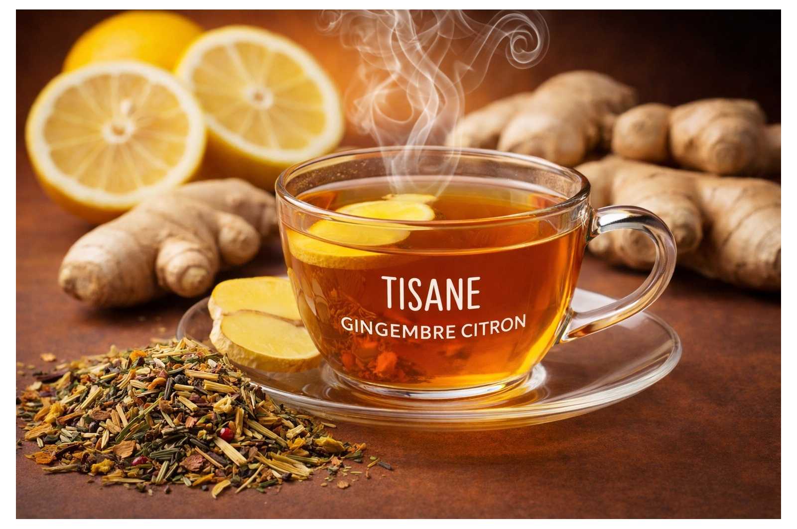 Tisane gingembre citron - une boisson parfumée et énergisante