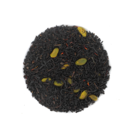 Thé noir Praline Pistache - saveurs de chocolat fondant et de pistache croquante