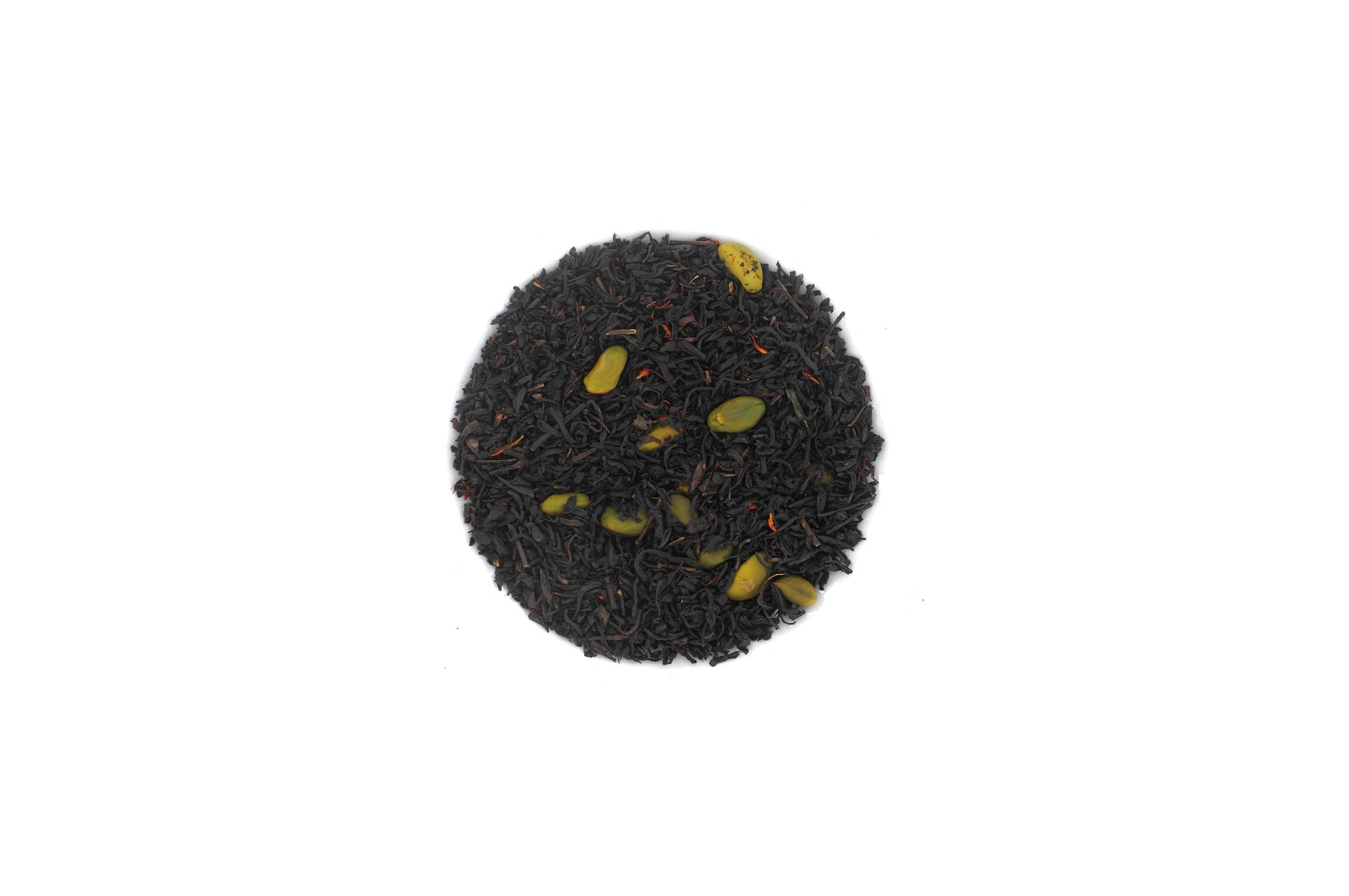 Thé noir Praline Pistache - saveurs de chocolat fondant et de pistache croquante