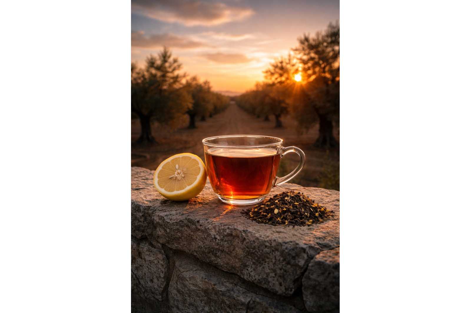 Thé noir citron de Provence - une tasse vivifiante et délicate