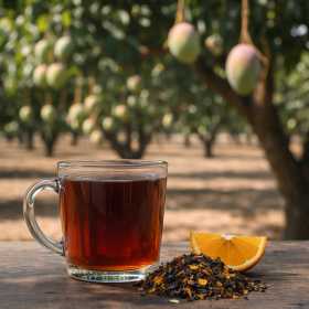 Thé noir Fruits Confits BIO - sublimé par la douceur de la mangue et la fraîcheur de l’orange