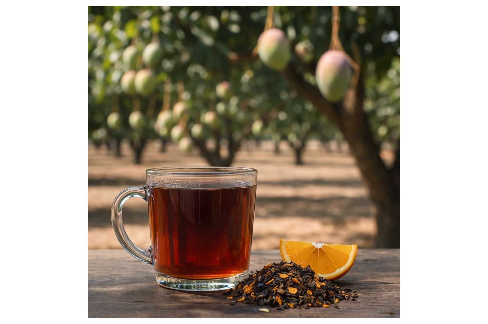 Thé noir Fruits Confits BIO - sublimé par la douceur de la mangue et la fraîcheur de l’orange