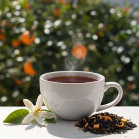 Thé noir Fleurs d'oranger - infusion légère et raffinée