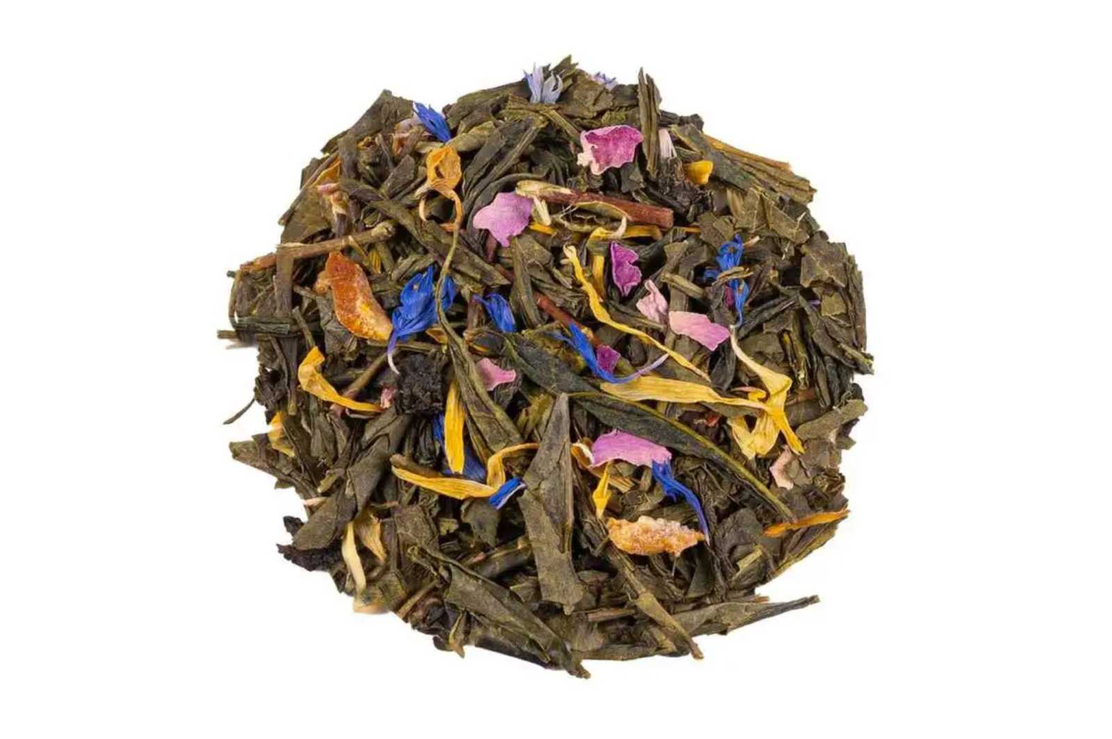 Thé Vert Temple Tibétain - un mélange exotique à la pêche juteuse