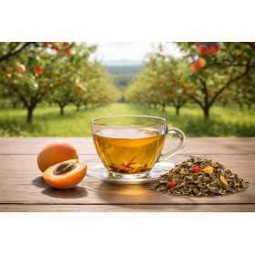 Thé vert Hugo l' Abricot - Abricot et Pêche se rencontrent pour une tasse légère