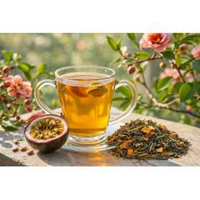Thé vert Mango Passion - idéale chaude ou glacée