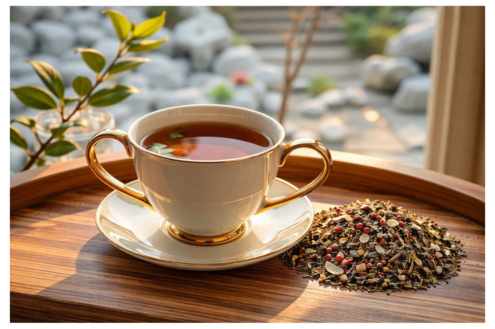 Thé vert Macaron Framboise pour une tasse pleine de charme