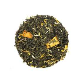 Thé vert Mirabelle Exotique - une tasse pleine de soleil et de fraîcheur