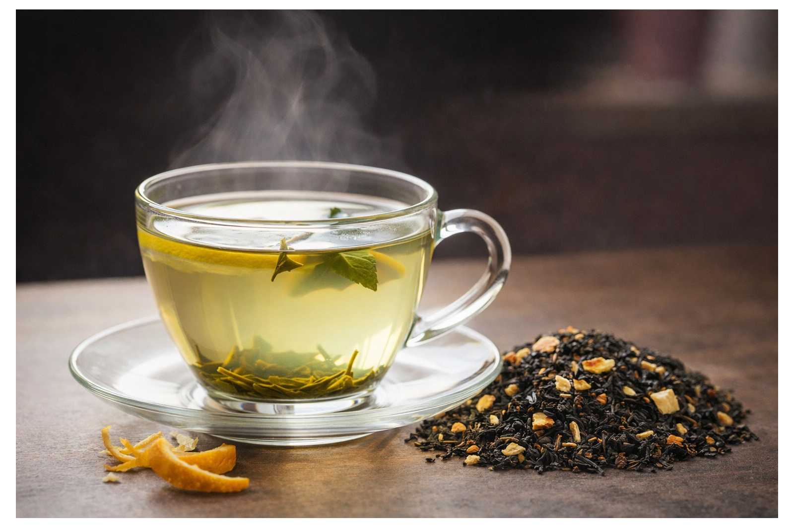 Thé vert orange citron BIO - un thé aux saveurs agrumes