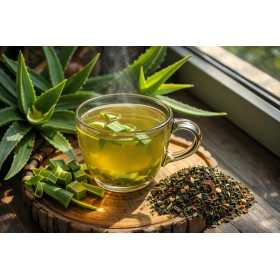 Thé vert ALOE VERA - une tasse de fraicheur aloé et grenade