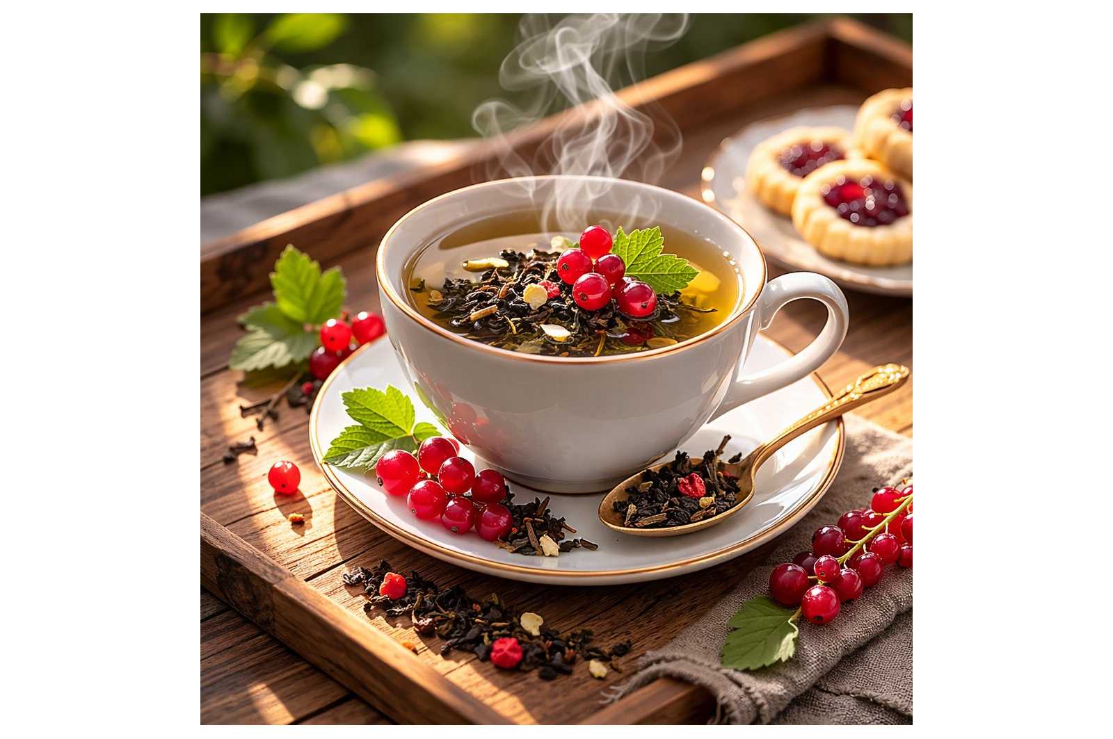 Thé vert ATOUT COEUR - parfait pour une pause pleine de saveurs groseille cerise