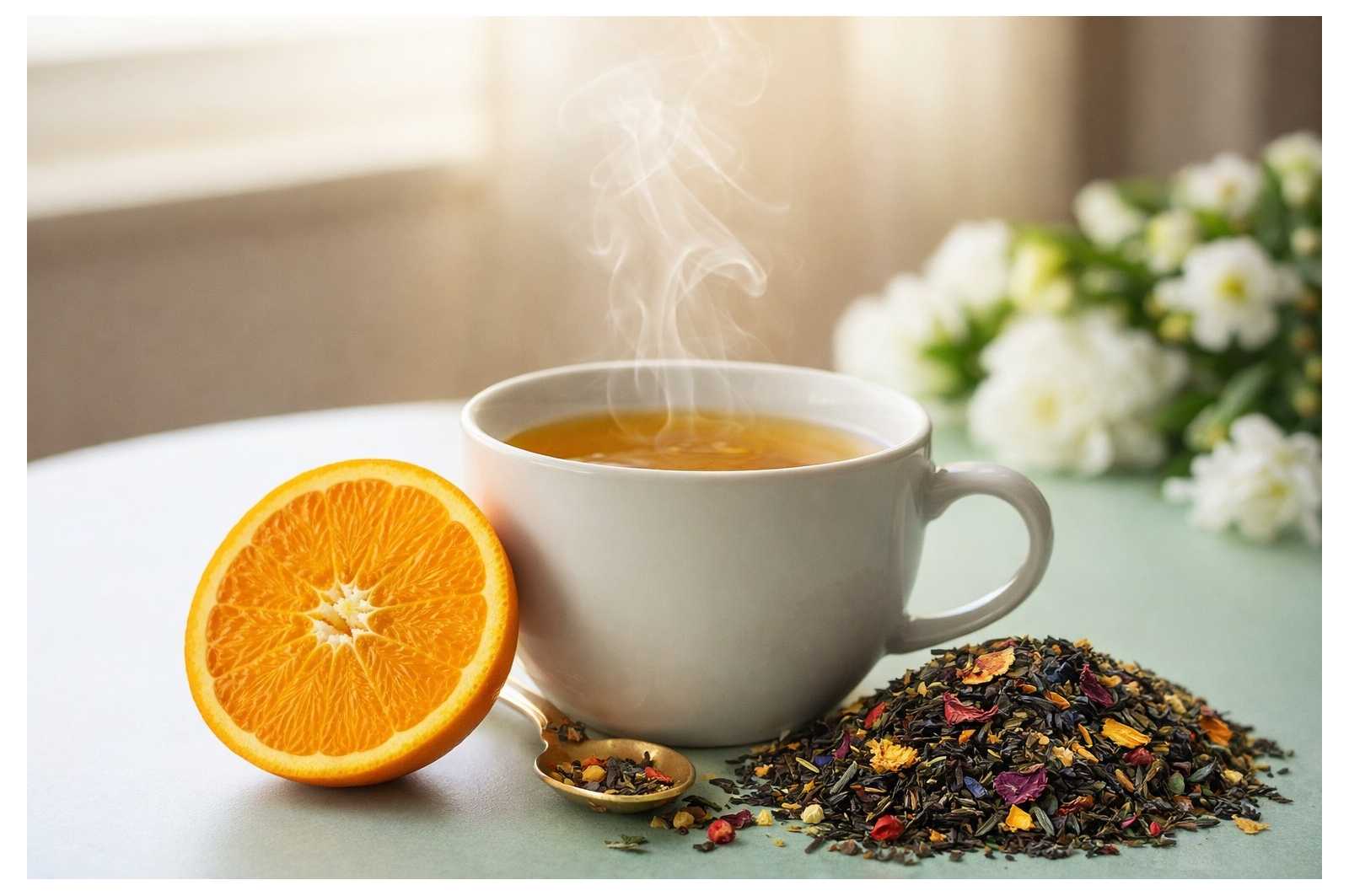 Thé vert REVE DE PRINTEMPS - Mangue Orange