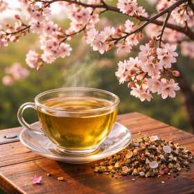 Thé rare Fleurs de Cerisiers du Japon - un grand cru rare aux arômes subtils